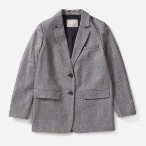 Everlane Oversized Blazer - Grey Herringbone, 0